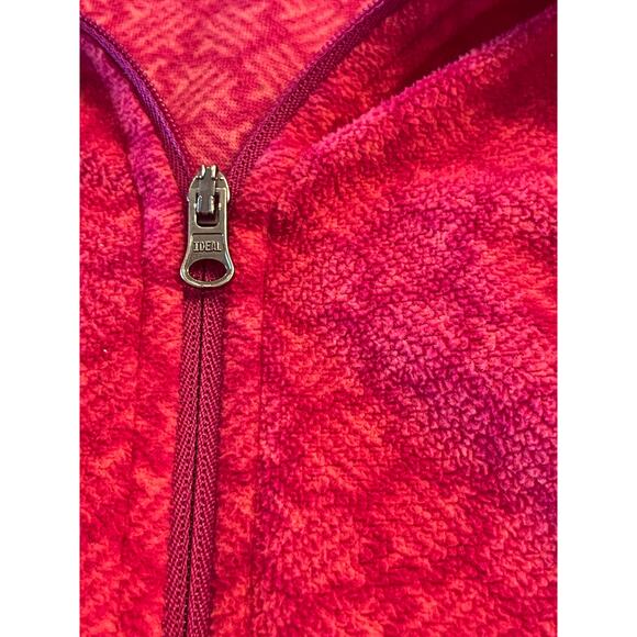 Columbia ladies fleece 1/4 zip pink geometric baselayer large - Picture 7 of 14